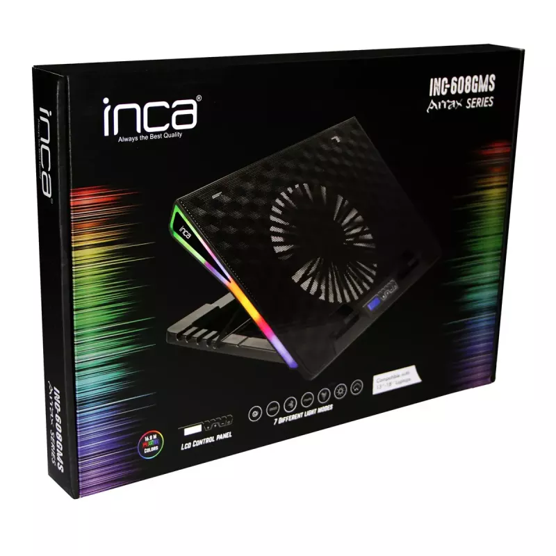 Laptopständer Inca INC-608GMS Schwarz 43,2 cm 17 Zoll
