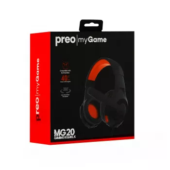 Headset Preo 125085402 Kabelgebunden Gaming Schwarz Rot 20-20000 Hz