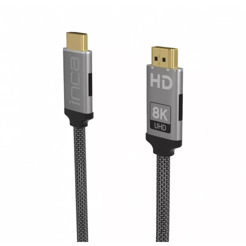 HDMI-Kabel Inca IHM-03T 3m HDMI Typ A Stecker auf Stecker 2.1 Grau