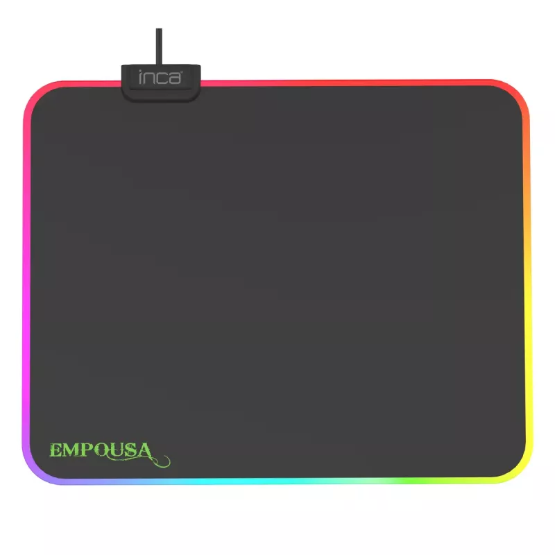 Gaming-Mauspad Inca IMP-024 Schwarz Monochromatisch