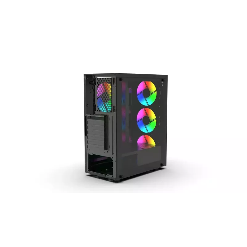 PC-Gehäuse Inca EMG-15XN Midi Tower Schwarz