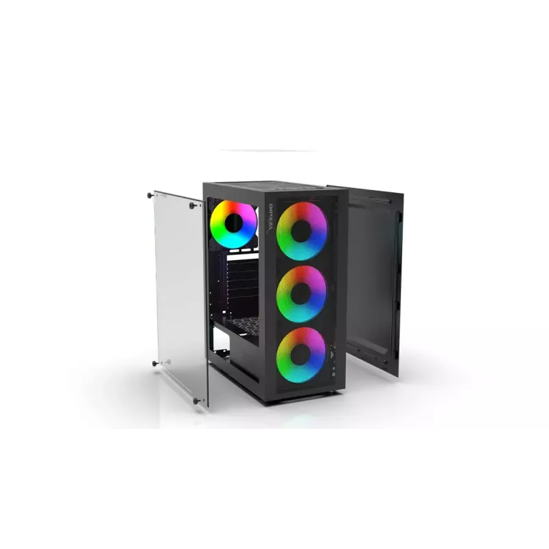 PC-Gehäuse Inca EMG-15XN Midi Tower Schwarz