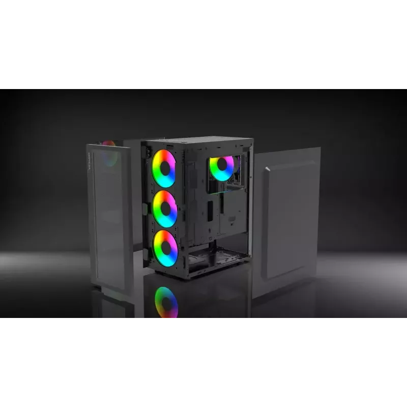 PC-Gehäuse Inca EMG-15XN Midi Tower Schwarz