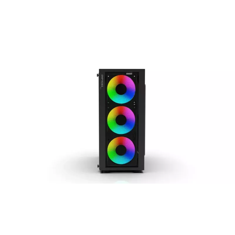 PC-Gehäuse Inca EMG-15XN Midi Tower Schwarz