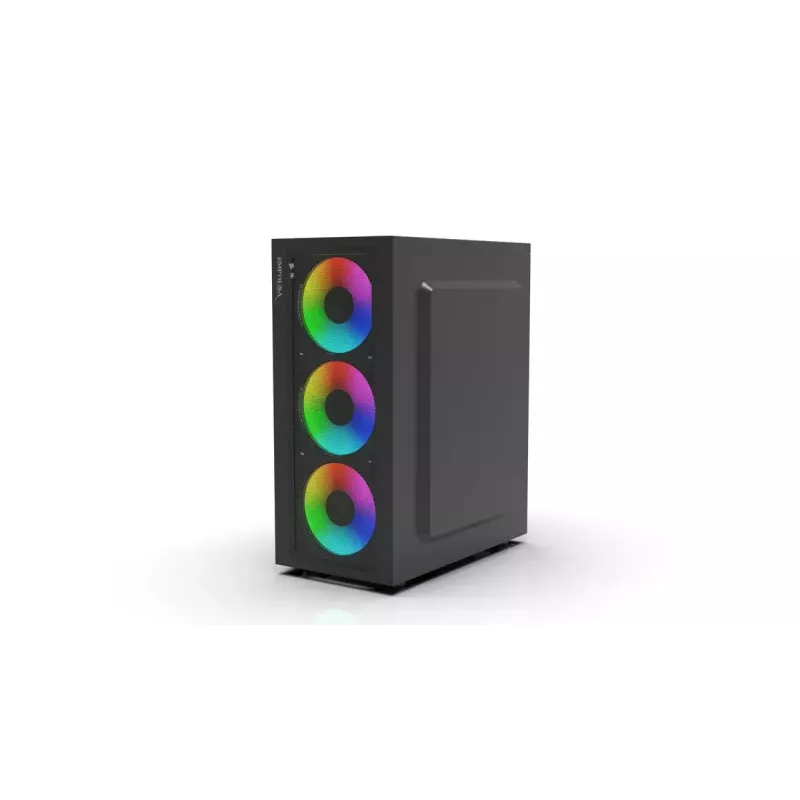 PC-Gehäuse Inca EMG-15XN Midi Tower Schwarz