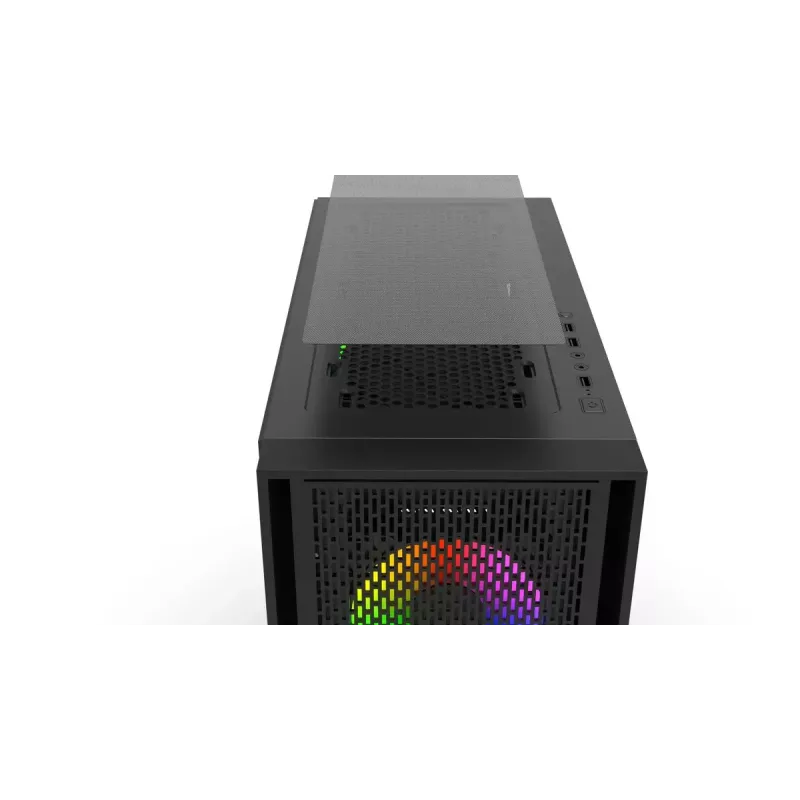 PC-Gehäuse Inca EMG-15XB Midi Tower Schwarz