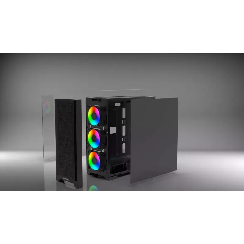 PC-Gehäuse Inca EMG-15XB Midi Tower Schwarz