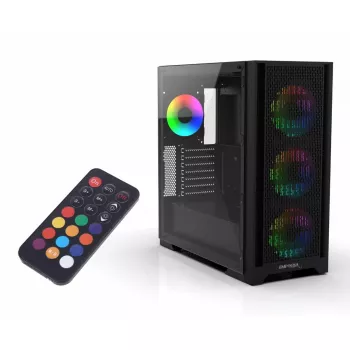 PC-Gehäuse Inca EMG-15XB Midi Tower Schwarz