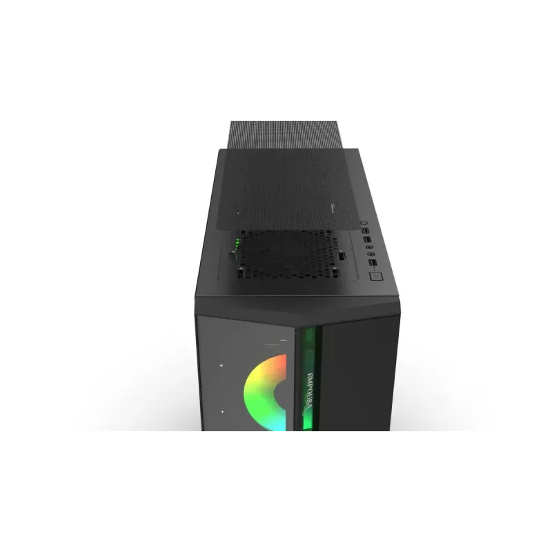 PC-Gehäuse Inca EMG-17XN Midi Tower Schwarz
