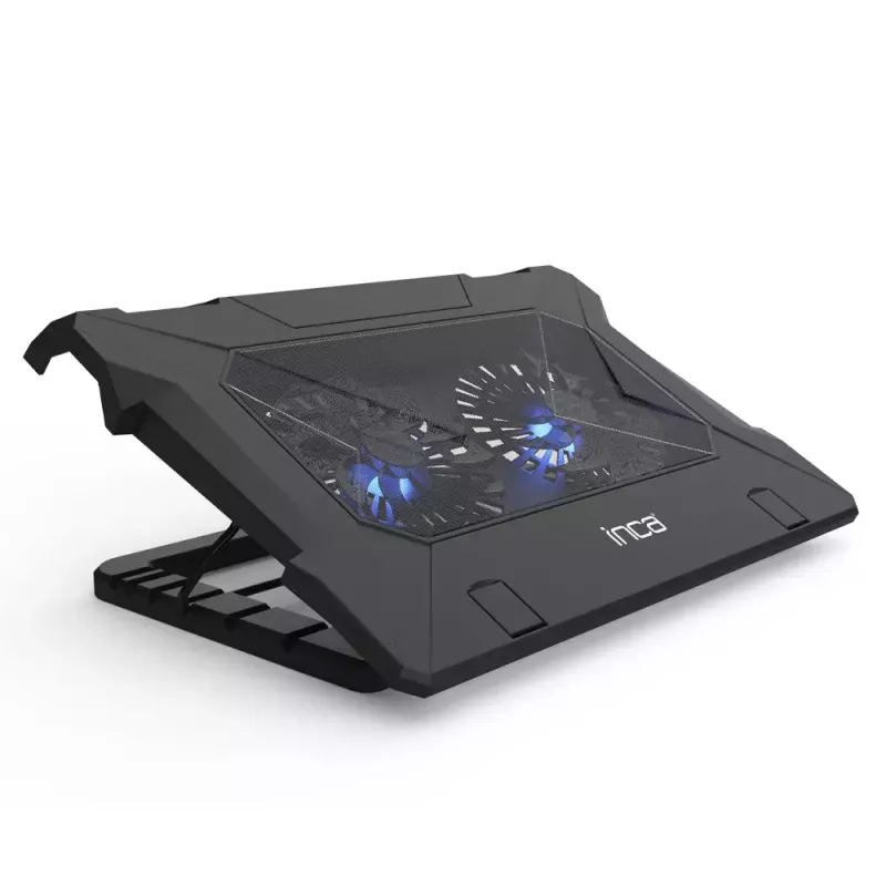 Laptop-Kühlpad Inca INC-321RX 43,2 cm 2 Lüfter Schwarz