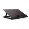 Laptop-Kühlpad Inca INC-601GMS 43,2 cm 6 Lüfter USB Schwarz
