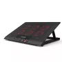 Laptop-Kühlpad Inca INC-601GMS 43,2 cm 6 Lüfter USB Schwarz