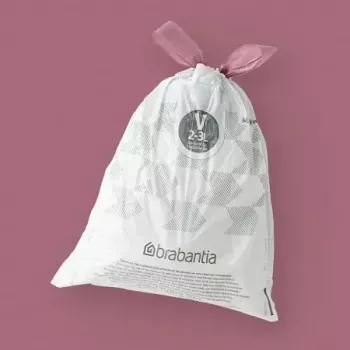 Müllbeutel BRABANTIA 100253 für 3-L-Eimer, weiß, Kunststoff, 40 Stück