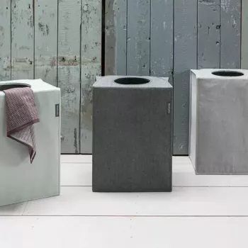Wäschekorb Brabantia 120381 55 L Rechteckig Schwarz