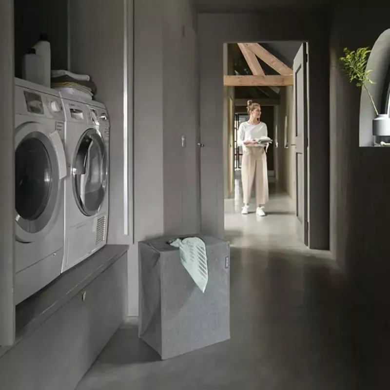 Wäschekorb Brabantia 120381 55 L Rechteckig Schwarz