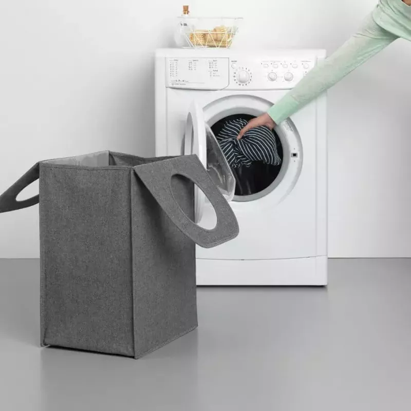 Wäschekorb Brabantia 120381 55 L Rechteckig Schwarz