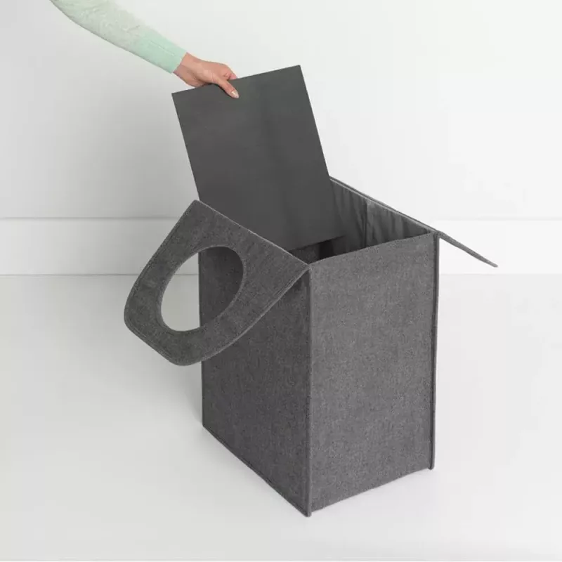 Wäschekorb Brabantia 120381 55 L Rechteckig Schwarz