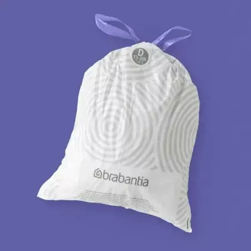 Müllbeutel BRABANTIA 138164, 20 L, weiß, Kunststoff, 40 Stück, 545×435 mm