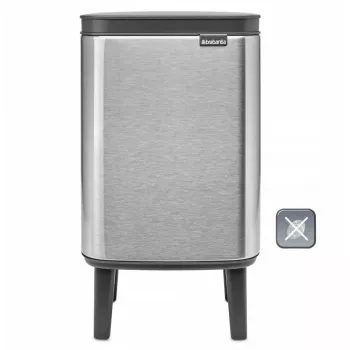 Treteimer BRABANTIA BO 4L Mattstahl Fingerprint Proof — 4 Liter Edelstahl-Treteimer