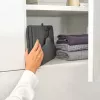 Dampfbügelbrett BRABANTIA Faltbares Dampfbrett 40 x 85 cm Schwarz Geeignet für Dampfbügeleisen Gewicht 100 g