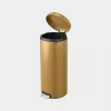 Abfalleimer Brabantia 238765 Rund Stahl Gold Durchmesser 29,3 cm Tiefe 380 mm Höhe 679 mm