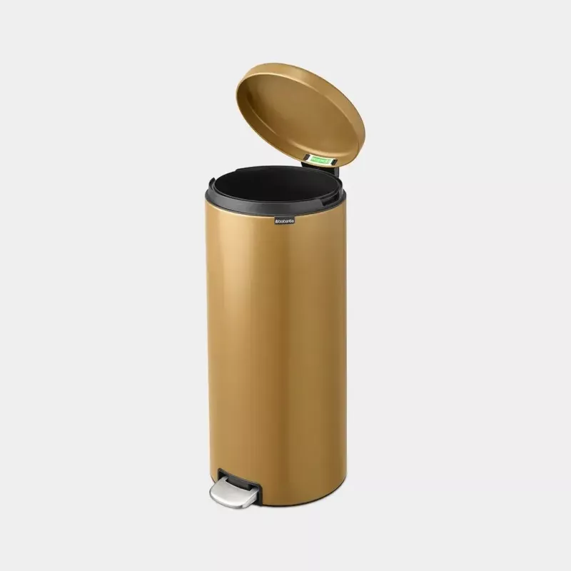 Abfalleimer Brabantia 238765 Rund Stahl Gold Durchmesser 29,3 cm Tiefe 380 mm Höhe 679 mm