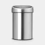 Abfalleimer BRABANTIA Touch Bin 3 L, mattem Stahl, Modell 36 39 86
