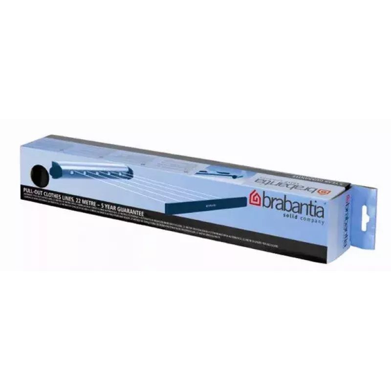 Wandmontierbare Wäscheleine Brabantia Pull-Out Drying Lines Set 2 Stk. Edelstahl