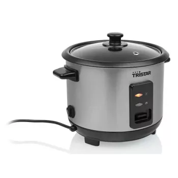 Reiskocher Tristar RK-6146 — 1 L Fassungsvermögen, 400 W, schwarz/silber