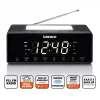 Uhrenradio Lenco CR540BK – FM-Wecker, 1,2-Zoll-LED-Anzeige, dimmbares Nachtlicht, USB-Ladefunktion, Stereolautsprecher