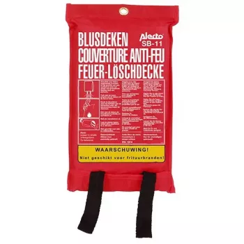 Feuerlöschdecke Alecto SB-11 100 x 100 cm Glasfaser