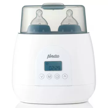 Flaschenwärmer Alecto BW700TWIN — elektrischer 3-in-1-Zwillingsflaschenwärmer, 512 W, 230 V, weiß