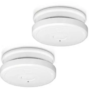 Rauchmelder Alecto SA20 3x — 3er-Pack, batteriebetriebene optische Rauchmelder, weiß