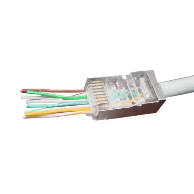RJ-45 Steckverbinder Gembird LC-PTF-01/100, F/UTP, braun/silber/transparent, 10 Stk.