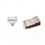RJ-45 Steckverbinder Gembird LC-PTF-01/100, F/UTP, braun/silber/transparent, 10 Stk.