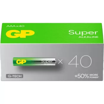 GP Super Micro AAA 1,5V Alkali-Mangan-Batterien — 40er-Pack