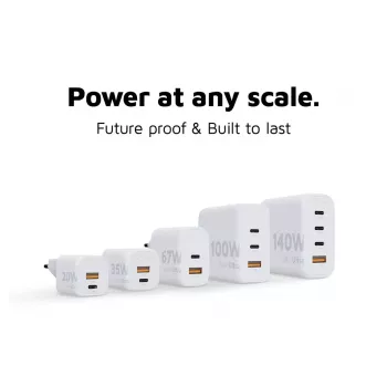 Xtorm 140W GaN² Ultra Wandladegerät Indoor AC Universal 3 USB Type-C Schnellladen