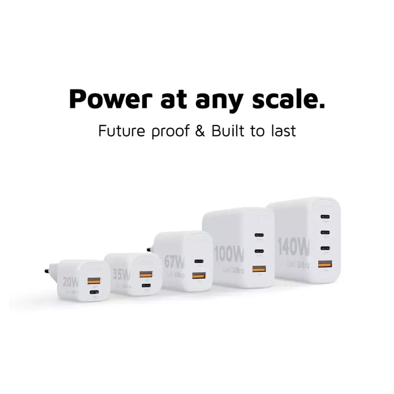 Indoor-Ladegerät Xtorm 100W GaN² Ultra Wall Charger Schnellladung 2 USB-C