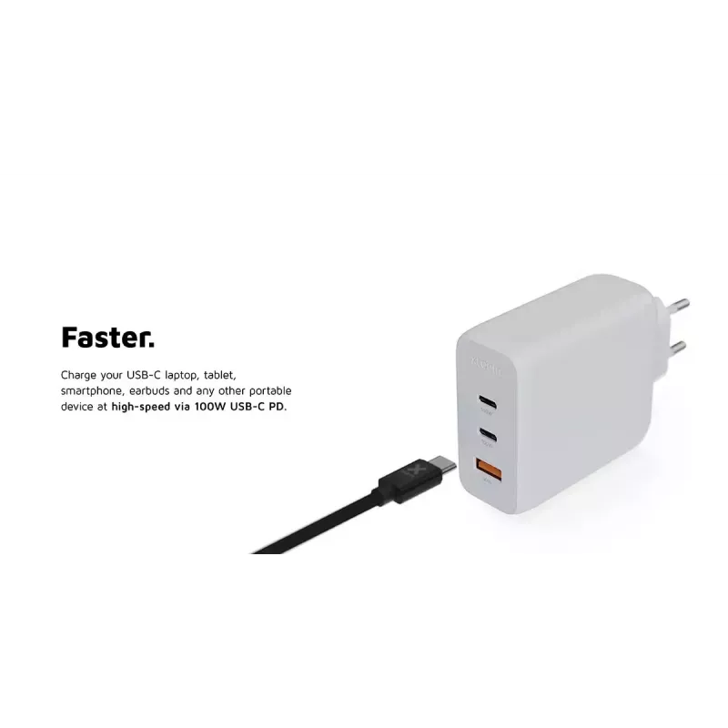 Indoor-Ladegerät Xtorm 100W GaN² Ultra Wall Charger Schnellladung 2 USB-C