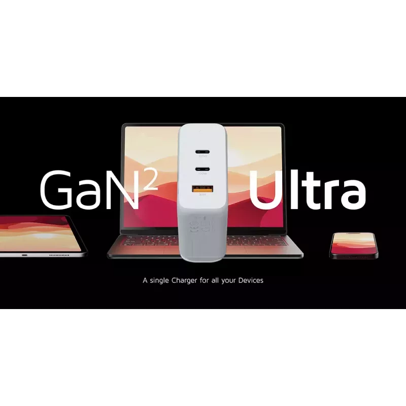 Indoor-Ladegerät Xtorm 100W GaN² Ultra Wall Charger Schnellladung 2 USB-C