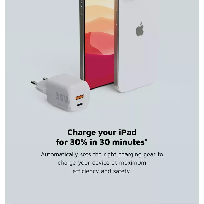 Wandladegerät Xtorm 35W GaN² Ultra Innenbereich USB Type-C Schnellladung Weiß