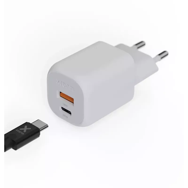Wandladegerät Xtorm 35W GaN² Ultra Innenbereich USB Type-C Schnellladung Weiß