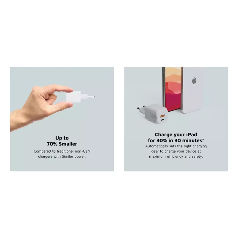 Wandladegerät Xtorm 35W GaN² Ultra Innenbereich USB Type-C Schnellladung Weiß
