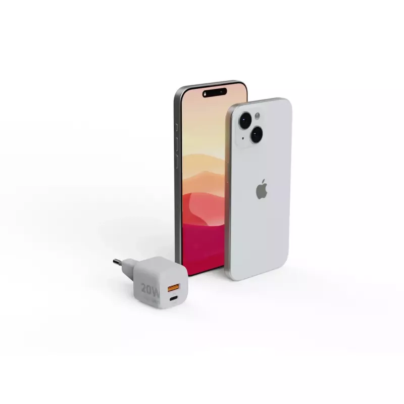 Wandladegerät Xtorm 20W GaN² Ultra — 20 W, USB-C, für den Innenbereich, weiß