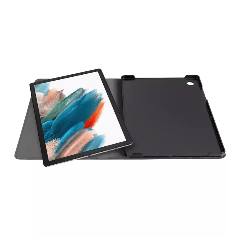 Folio-Case GeckoCovers für Galaxy Tab A8 (2021) — Easy-Click 2.0, Velours und Kunstleder, Ständer, 10,5 Zoll Bildschirm