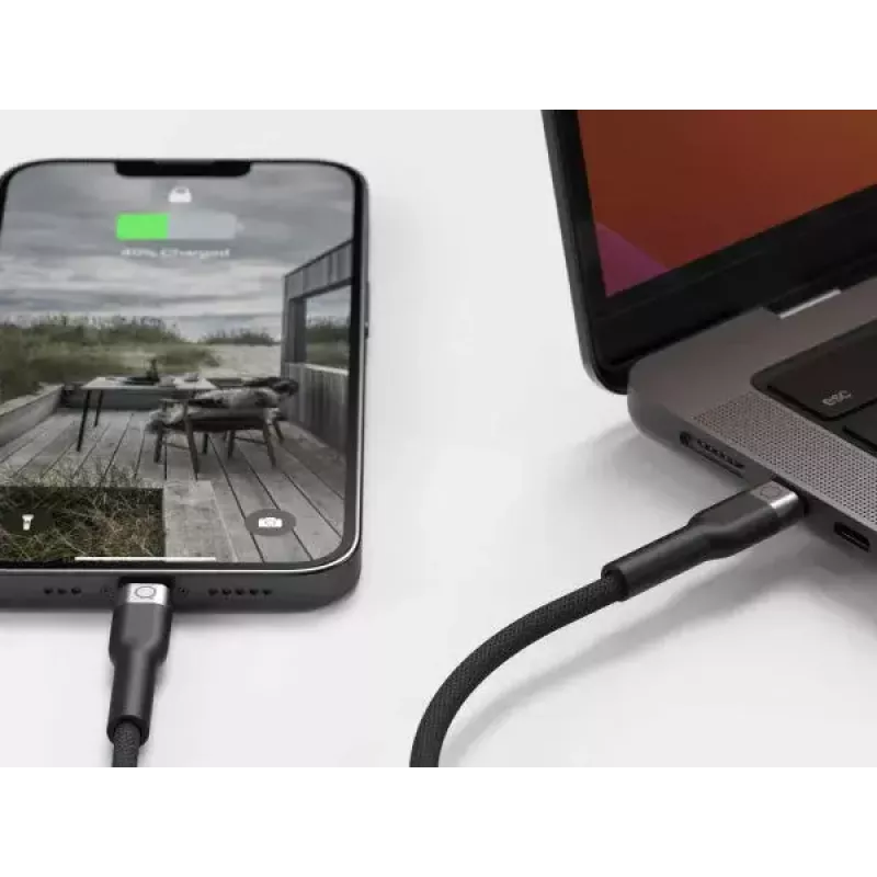 USB-C auf Lightning Kabel LINQ byELEMENTS 2 m MFi zertifiziert Schwarz