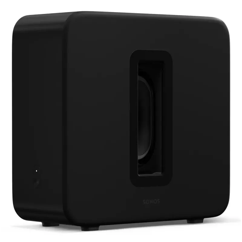 Aktiver Subwoofer Sonos Sub 4 Schwarz — Class-D-Verstärker, AC 110–240 V, 40,2×15,8×38,9 cm