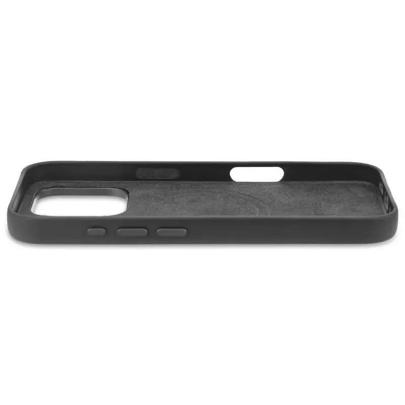 Abdeckung Decoded Leder Hülle iPhone 16 Pro 6.3 Zoll Schwarz