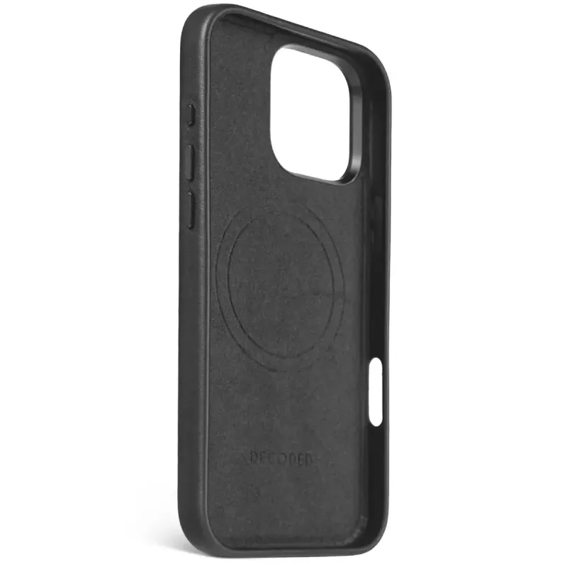 Decoded Leather Case Handyhülle 17,5 cm 6,9 Zoll Hülle Schwarz
