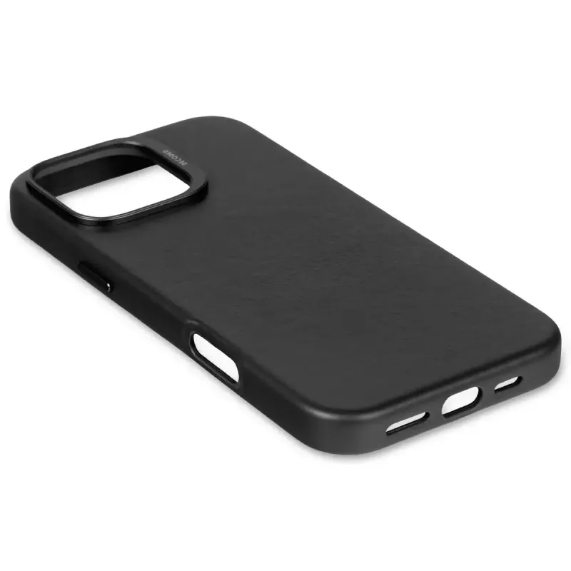 Decoded Leather Case Handyhülle 17,5 cm 6,9 Zoll Hülle Schwarz